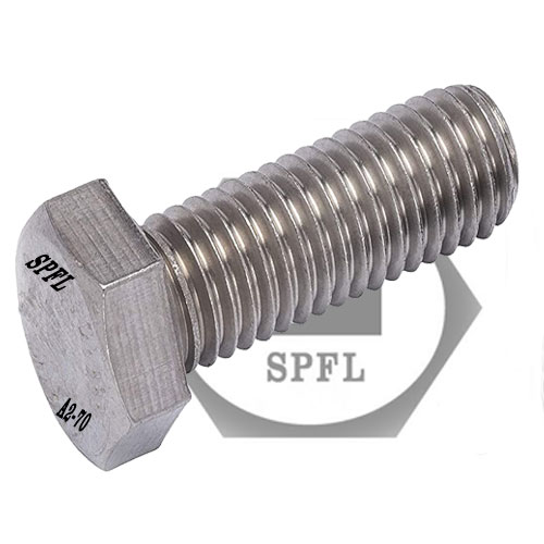Industrial hex bolt fastener
