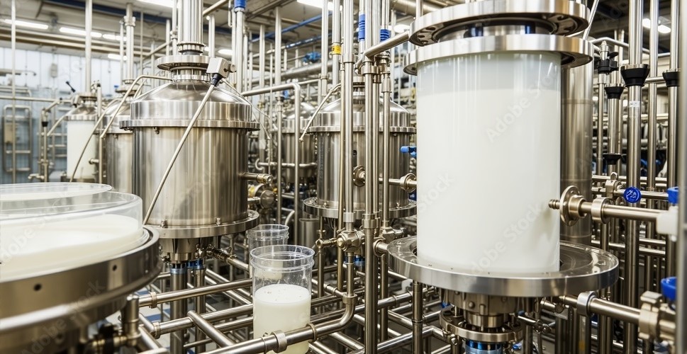 Dairy industry processing plant